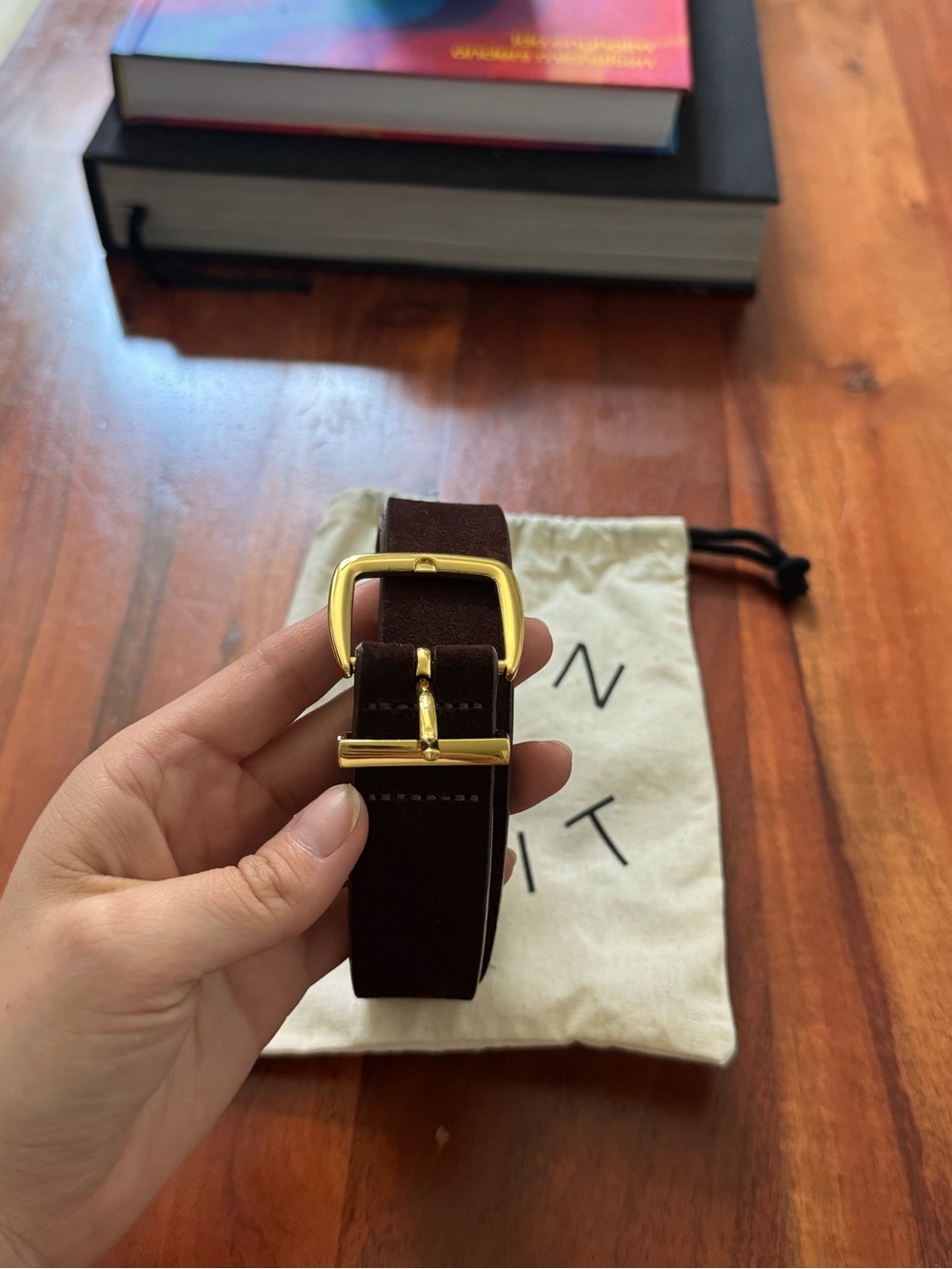 Madewell Brown Suede Belt